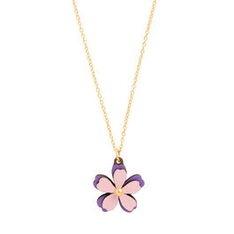 Hilma af Klint inspired purple flower necklace